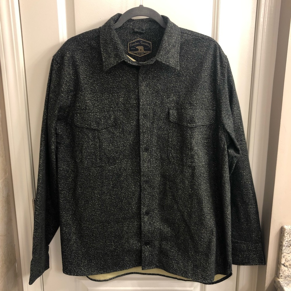 Freedom Foundary Gray Super Plush Shirt Jacket
